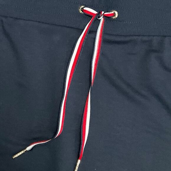 Tommy Hilfiger Women's Pencil Skirt Blue Midi Knit Stretch Size Large EUC - Picture 4 of 8